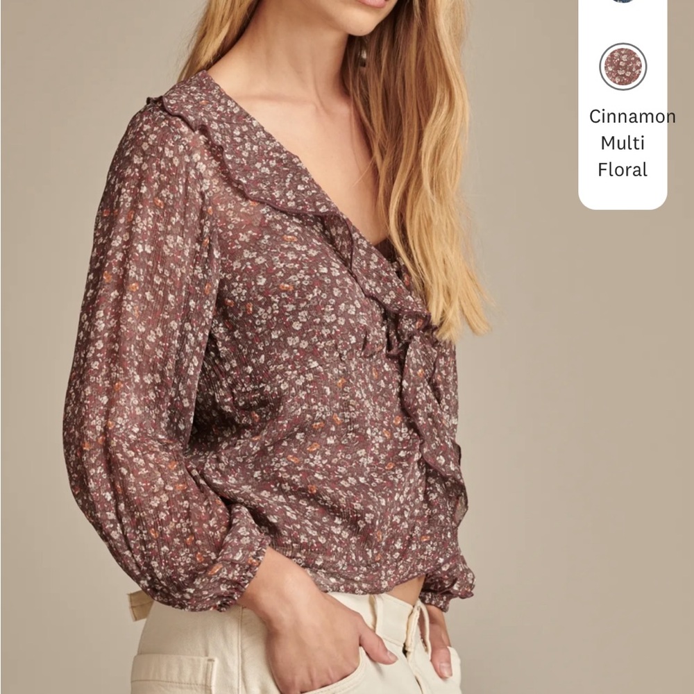 Long Sleeve Ruffle Top - Picture 3 of 5